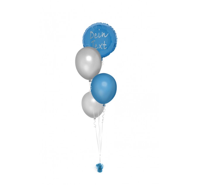 Ballonbouquet mit Wunschtext (ca. 43 cm)