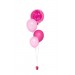Ballonbouquet mit personalisiertem Folienballon (ca. 43 cm) – Rosa & Hellrosa