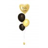 Ballonbouquets (4er-Set) mit Wunschtext (ca. 43 cm)