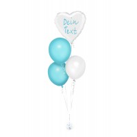 Ballonbouquets (4er-Set) mit Wunschtext (ca. 43 cm) 