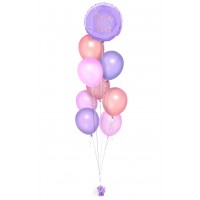 Ballonbouquet (9er-Set) mit Wunschtext (ca. 43 cm)  