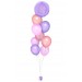 Ballonbouquet Lila, Rosa & Gold mit personalisiertem Text