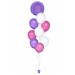 Ballonbouquet in Lila, Pink & Weiß mit personalisierbarem Text