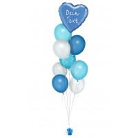 Ballonbouquet (9er-Set) mit Wunschtext (ca. 43 cm)  
