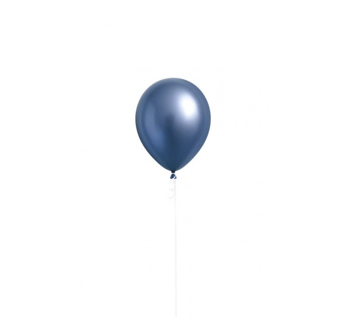 Latexballon "Azure Satin" heliumgefüllt (Ø ca. 28 cm) – edles Blau für festliche Dekorationen
