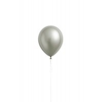 Latexballon "Platinum Silver Satin" heliumgefüllt (Ø ca. 28 cm)