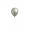 Latexballon "Platinum Silver Satin" heliumgefüllt (Ø ca. 28 cm) – glänzendes Silber für stilvolle Anlässe