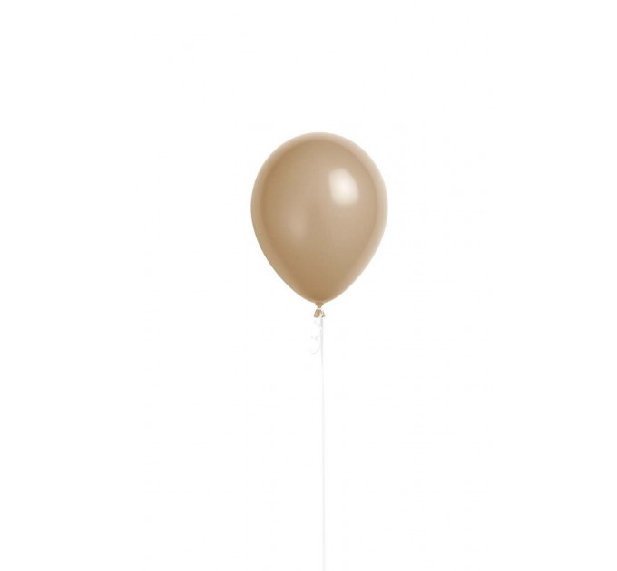 Latexballon "Taupe" heliumgefüllt (Ø ca. 28 cm) – dezentes Beige für elegante Dekorationen