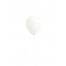 Latexballon "Frosty White" heliumgefüllt (Ø ca. 28 cm) – zeitloses Weiß für stilvolle Dekorationen