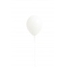 Latexballon "Frosty White" heliumgefüllt (Ø ca. 28 cm) – zeitloses Weiß für stilvolle Dekorationen