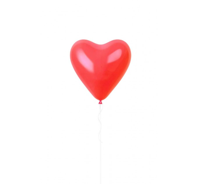 Latexballon "Apple Red Heart" heliumgefüllt (Ø ca. 30 cm) – romantisches Herz in Rot