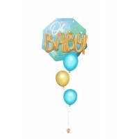 Ballonbouquet „Oh Baby“ ca. 76 x 71 cm 