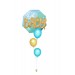 Ballonbouquet „Oh Baby“ – Größe M mit Folien- und Latexballons