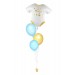 Ballonbouquet „Hello Baby“ – ca. 51 x 45 cm Folienballon und Latexballons