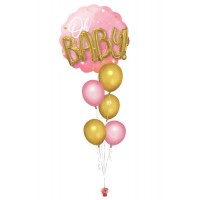 Ballonbouquet „Oh Baby“ (ca. 71 x 71 cm)
