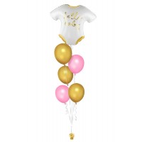 Ballonbouquet „Hello Baby“  (ca. 51x45 cm) 