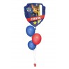 Ballonbouquet mit Chase von Paw Patrol (ca. 63x68 cm)