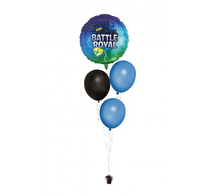 Ballonbouquet mit Fortnite Battle Royal Ballon (ca. 43 cm)