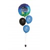 Ballonbouquet mit Fortnite Battle Royal Ballon (ca. 43 cm)