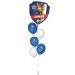 Paw Patrol Chase Ballonbouquet mit Helium (ca. 63 × 68 cm)