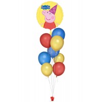 Peppa Wutz Ballonbouquet (ca. 43 cm) 