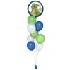 Ballonbouquet mit Dino Folienballon (ca. 43 cm) + 8 Latexballons