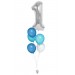 Zahlenballon-Bouquet mit 5 Ballons – Wunschzahl (ca. 86 cm)