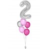 Zahlenballon-Bouquet mit 5 Ballons – Wunschzahl (ca. 86 cm)