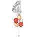 Zahlenballon-Bouquet mit 5 Ballons – Wunschzahl (ca. 86 cm)