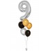 Zahlenballon-Bouquet mit 5 Heliumballons – Wunschzahl (ca. 86 cm)