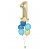 Zahlenballon-Bouquet mit 5 Heliumballons – Wunschzahl (ca. 86 cm)