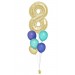 Zahlenballon-Bouquet mit 5 Heliumballons – Wunschzahl (ca. 86 cm)