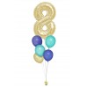 Zahlenballon-Bouquet mit 5 Heliumballons – Wunschzahl (ca. 86 cm)
