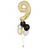 Zahlenballon-Bouquet mit 5 Heliumballons – Wunschzahl (ca. 86 cm)
