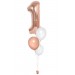 Zahlenballon-Bouquet mit 3 Heliumballons – Wunschzahl (ca. 86 cm)
