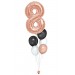 Zahlenballon-Bouquet mit 5 Heliumballons – Wunschzahl (ca. 86 cm)