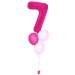 Zahlenballon-Bouquet mit 3 Heliumballons – Wunschzahl (ca. 86 cm)