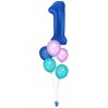 Zahlenballon-Bouquet mit 5 Heliumballons – Wunschzahl (ca. 86 cm)