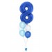 Zahlenballon-Bouquet mit 5 Heliumballons – Wunschzahl (ca. 86 cm)