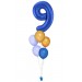 Zahlenballon-Bouquet mit 5 Heliumballons – Wunschzahl (ca. 86 cm)
