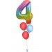Zahlenballon-Bouquet mit 3 Heliumballons – Wunschzahl (ca. 86 cm)