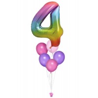 Ballon mit Zahl nach deiner Wahl (ca. 86 cm)