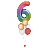 Ballon mit Zahl nach deiner Wahl (ca. 86 cm)