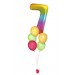 Zahlenballon-Bouquet mit 5 Heliumballons – Wunschzahl (ca. 86 cm)