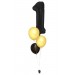 Zahlenballon-Bouquet mit 3 Heliumballons – Wunschzahl (ca. 86 cm)