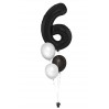Zahlenballon-Bouquet mit 3 Heliumballons – Wunschzahl (ca. 86 cm)