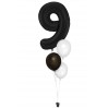Zahlenballon-Bouquet mit 3 Heliumballons – Wunschzahl (ca. 86 cm)