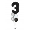Zahlenballon-Bouquet mit 5 Heliumballons – Wunschzahl (ca. 86 cm)