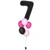 Zahlenballon-Bouquet mit 5 Heliumballons – Wunschzahl (ca. 86 cm)