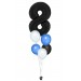 Zahlenballon-Bouquet mit 5 Heliumballons – Wunschzahl (ca. 86 cm)